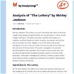 the lottery conclusion